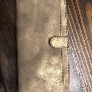 Hobo brand wallet. Gold tan color.